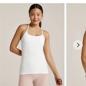 Beyond Yoga White Racerback Tank